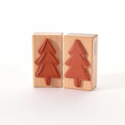 Motif stamp title: Christmas tree - surface and contour