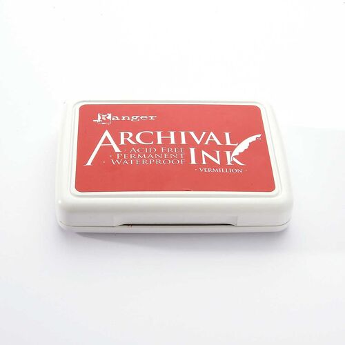 Ranger Archival Ink Stempelkissen - Vermillion · Zinnoberrot