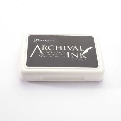 Almohadilla de tinta Archival Ranger - Negro azabache