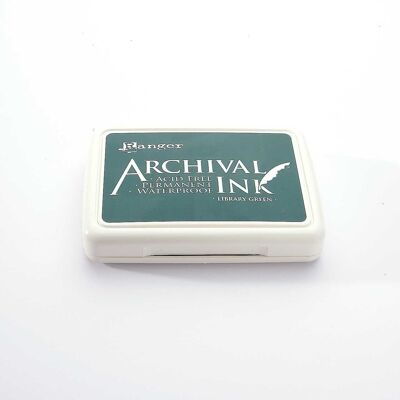 Ranger Archival Ink Pad - Library Green · Dark Green