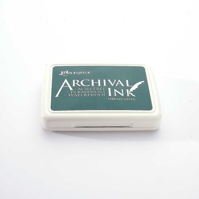 Ranger Archival Ink Stempelkissen - Library Green · Dunkelgrün