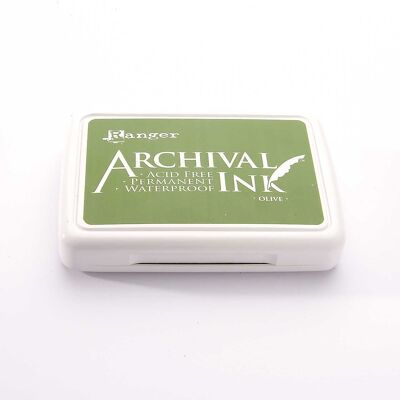 Almohadilla de tinta Ranger Archival - Verde oliva · Verde oliva