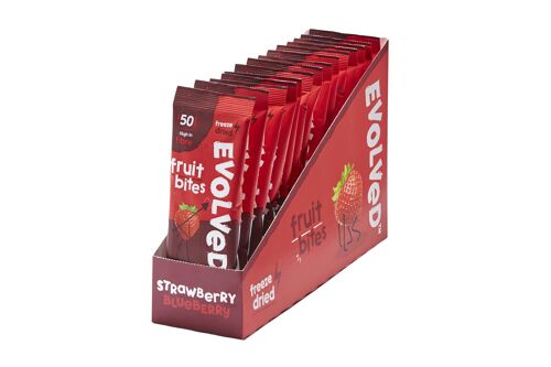 Evolved Fruit Snacks | Strawberry & Blueberry | 14 Packs