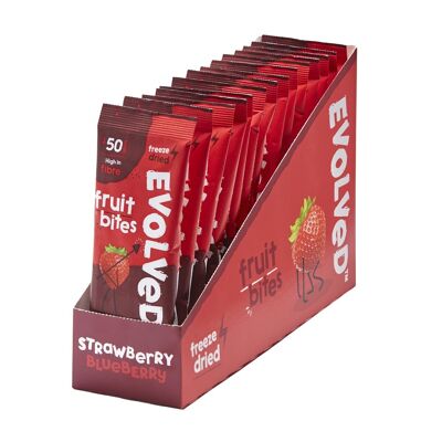 Evolved Fruit Snacks | Strawberry & Blueberry | 14 Packs