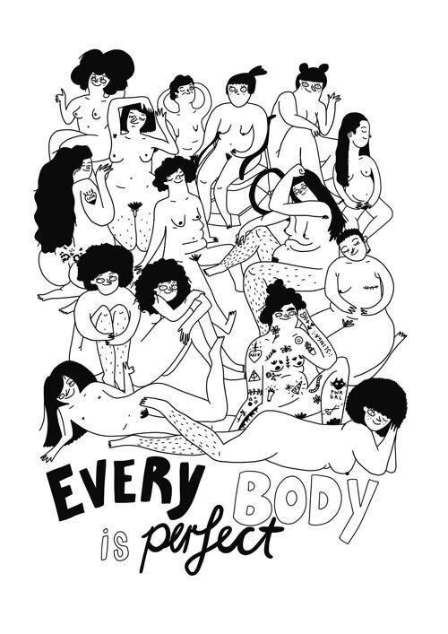 Every Body is Perfect Print

| Grußkarte