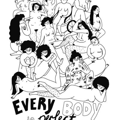 Every body is perfect print

| greeting card