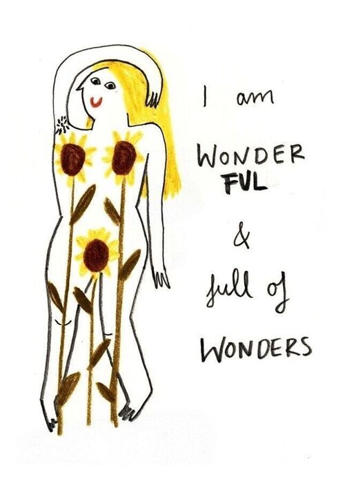 Postkarte - I am Wonderful & Full of Wonders

| Grußkarte