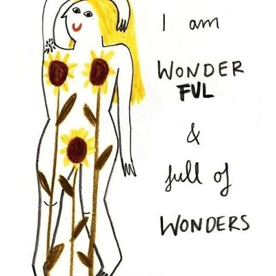 Postcard - I am Wonderful & Full of Wonders

| greeting card