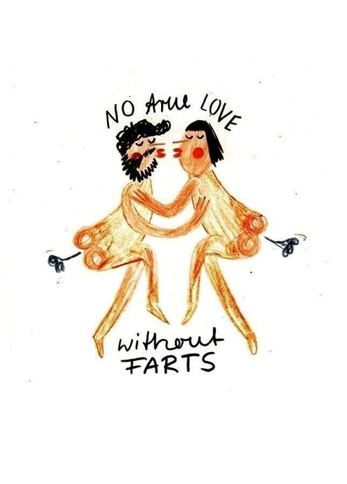 Postkarte - No true Love without Farts

| Grußkarte
