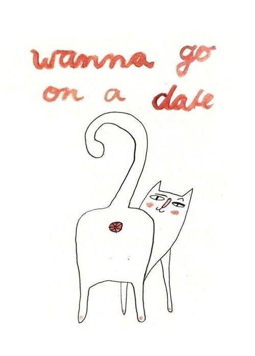Postkarte - Wanna go on a Date?

| Grußkarte