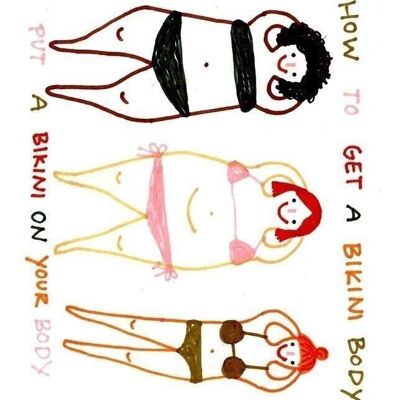 Postkarte - Bikini Body

| Grußkarte