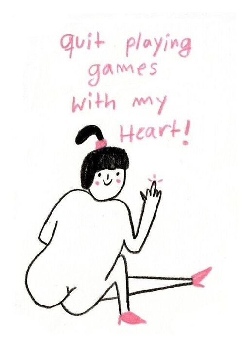 Postkarte - Quit Playing Games with My Heart

| Grußkarte