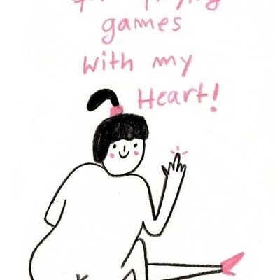 Postcard - Quit Playing Games with My Heart

| greeting card