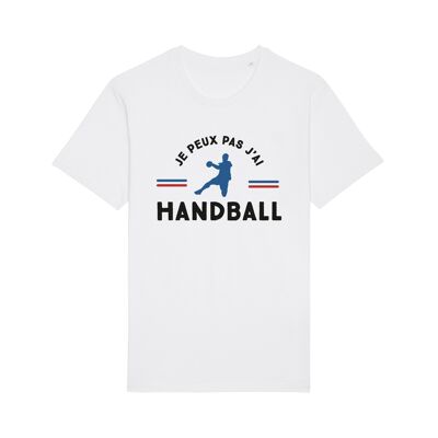 Tshirt blanc je peux pas j'ai handball