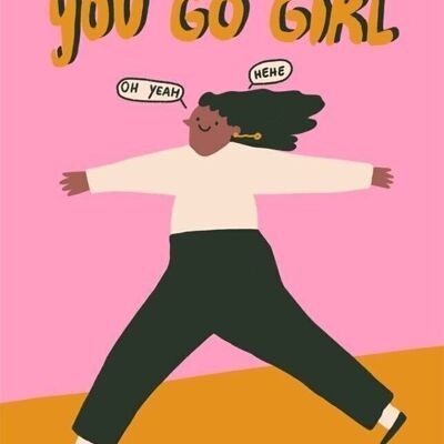 Postcard - You Go Girl

| greeting card