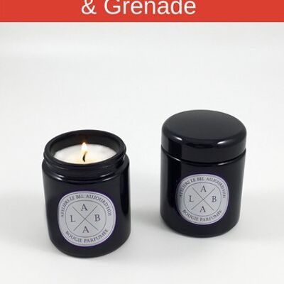 Refillable Scented Candle 220 g - Pink Grapefruit & Pomegranate Scent