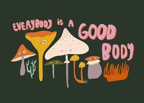 Postkarte - Everybody is a Good Body

| Grußkarte
