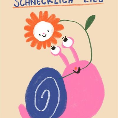 Postcard - Schnecklich lieb | Greeting card