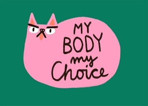 Postkarte - My Body My Choice

| Grußkarte