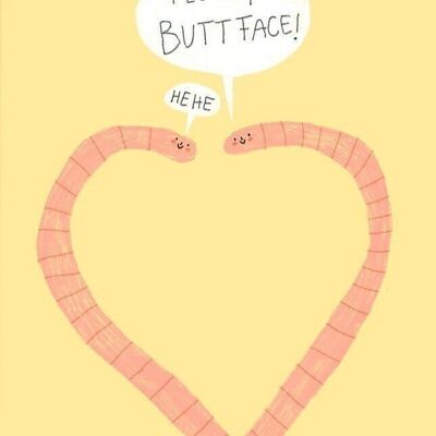Postcard - I Love You, Buttface

| greeting card
