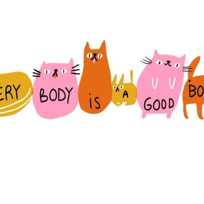 Postcard - Everybody is a Good Body - Long

| greeting card