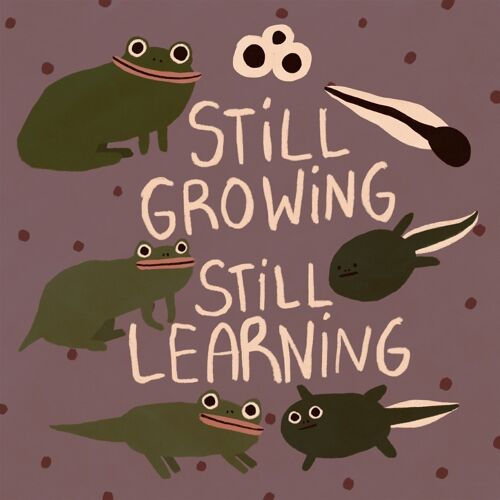 Still Growing Froggo Print

| Grußkarte