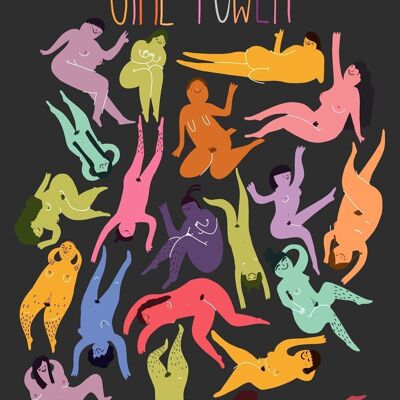 Girl Power Print bunt

| Grußkarte