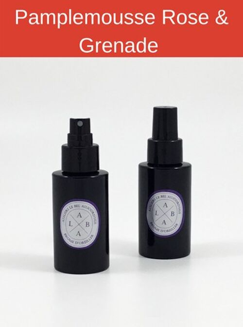 Spray d'ambiance rechargeable 100 ml - Parfum Pamplemousse Rose & Grenade