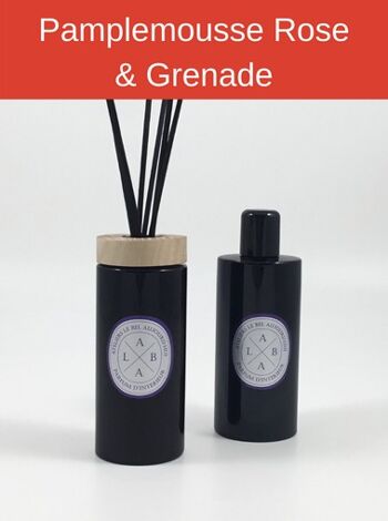 Diffuseur par Capillarité 200 ml - Parfum Pamplemousse Rose & Grenade