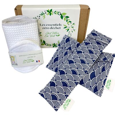 kit da viaggio completo zero waste - Blue wave - Made in France 🇫🇷