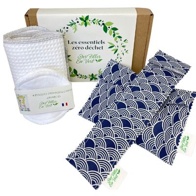 complete zero waste travel kit - Blue wave - Made in France 🇫🇷