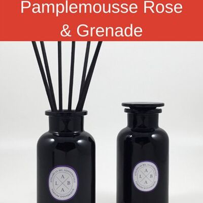 Diffuseur par Capillarité 500 ml - Parfum Pamplemousse Rose & Grenade