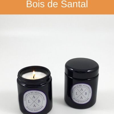 Bougie Parfumée rechargeable 220 g - Parfum Bois de Santal