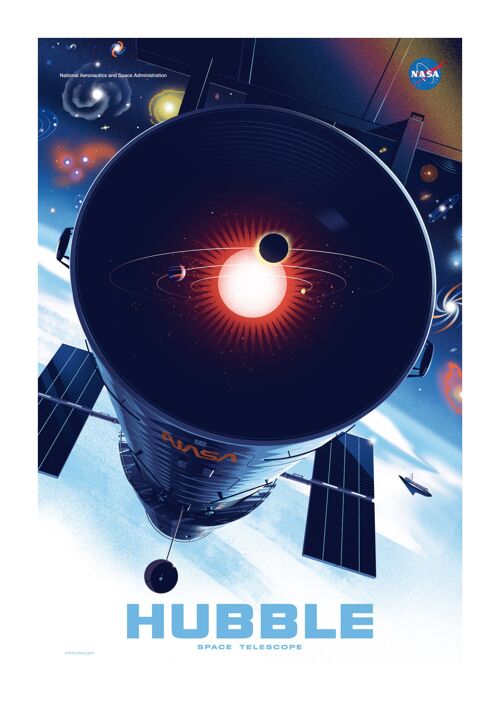 Poster 50x70 NASA Hubble