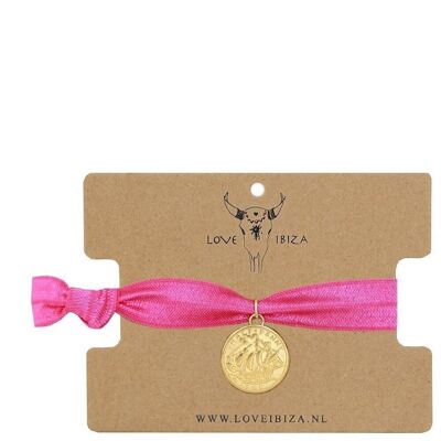 Ibiza bracelet pink coin