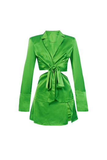 Mini robe vert forêt Gia 1