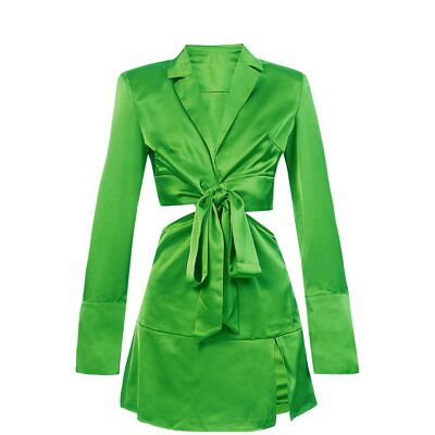 Mini robe vert forêt Gia