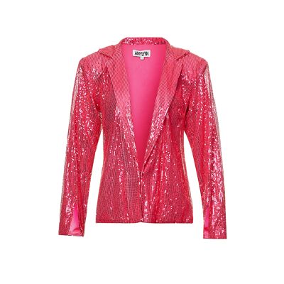Savannah Pink Sequin Blazer Jacket