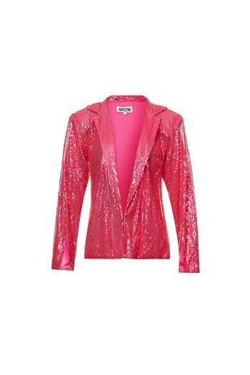 Veste blazer rose savane à sequins 1