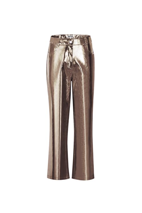 Lupe Charcoal Metallic Trousers