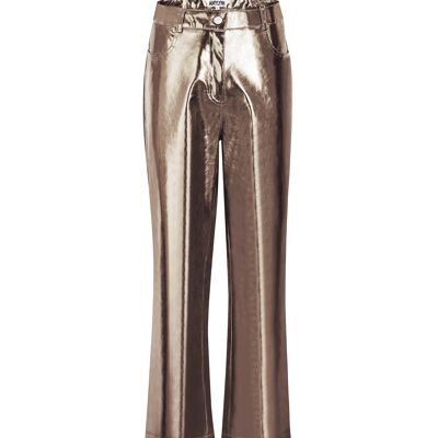 Lupe Pantaloni metallizzati antracite
