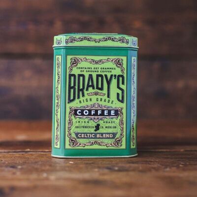 Ground Coffee, Brady's Celtic Blend Tin, 227g