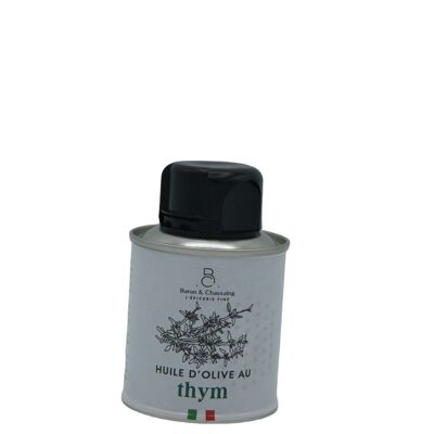 Italienisches Olivenöl extra vergine, aromatisiert mit Thymian