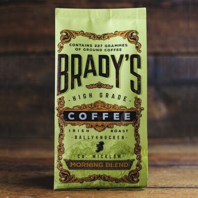 Café moulu, mélange du matin de Brady, 227 g