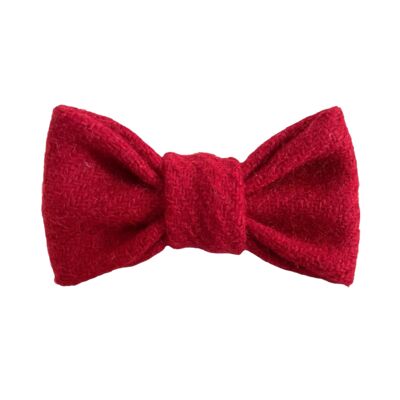 Red Robin Dog Bow Tie - Harris Tweed