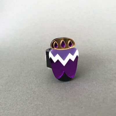 BAGUE ANTI-INSECTE VIOLET TAILLE 14