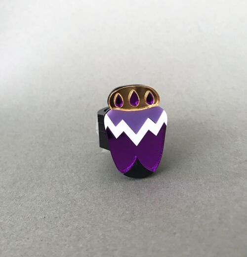 ANILLO PURPLE BUG TALLA 18