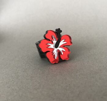 BAGUE HIBISCUS TAILLE 16