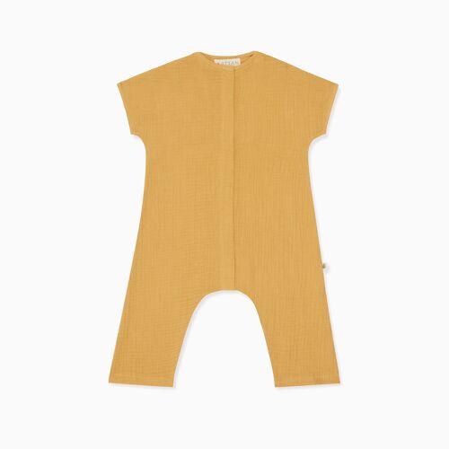 Organic Cotton Mustard PLAYSUIT