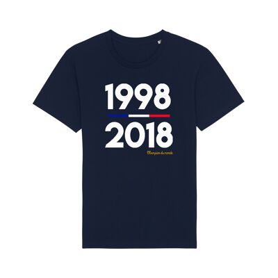 TSHIRT NAVY WORLD CHAMPION 1998 2018